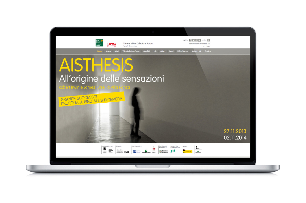 FAI - Fondo Ambiente Italiano, AISTHESIS - The origin of sensations. Exhibition, website