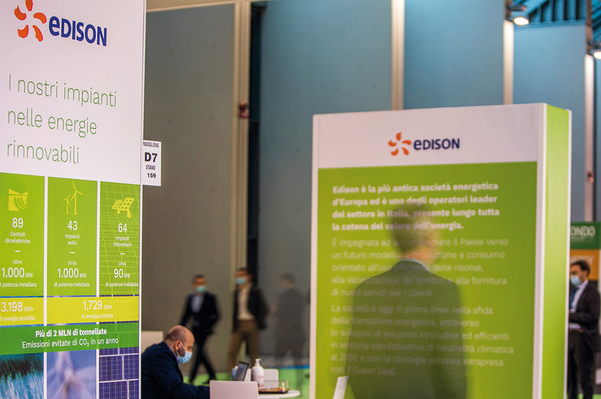 Renewable energy stand at Ecomondo 2021