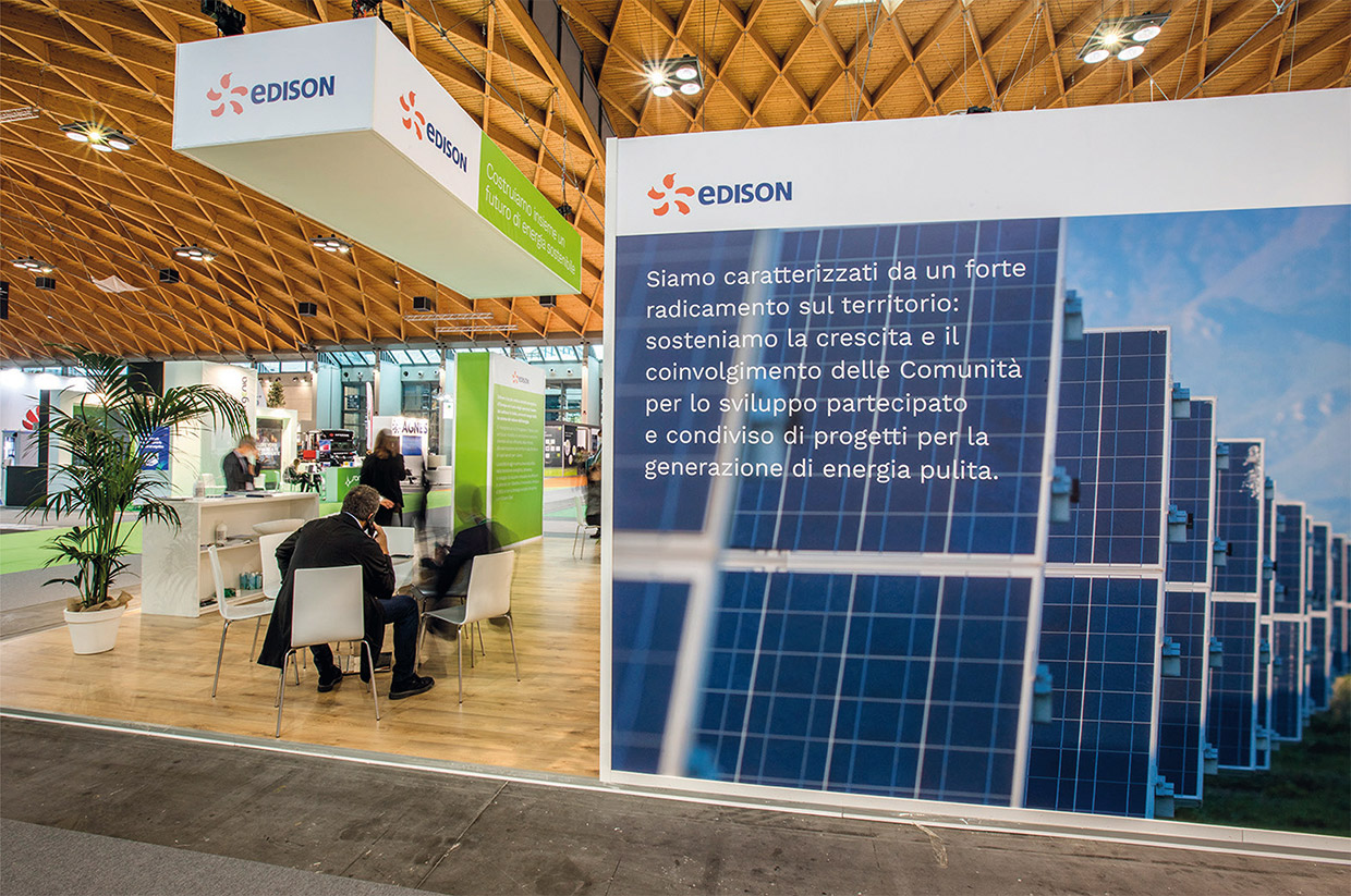 Renewable energy stand at Ecomondo 2021