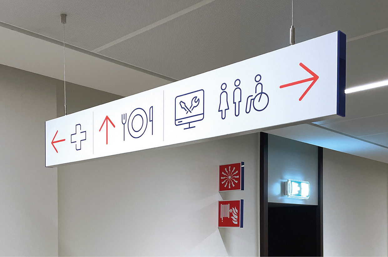 Edison, Headquarters internal signage system