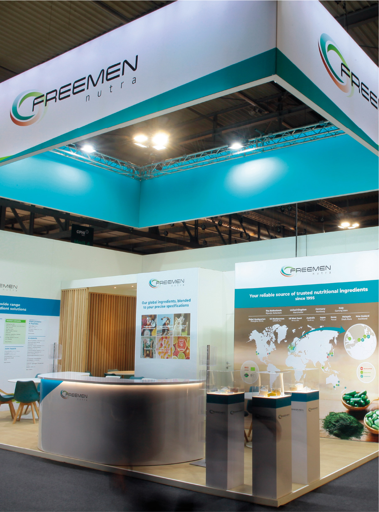 Freemen Nutra, Vitafoods, CPHI, FI Europe - 2022 – 2025 