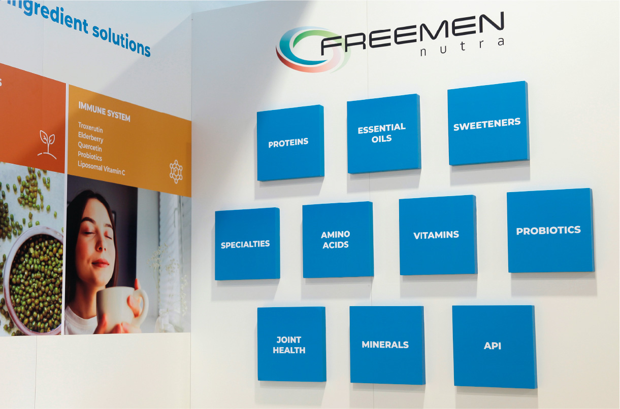 Freemen Nutra, Vitafoods, CPHI, FI Europe - 2022 – 2025 