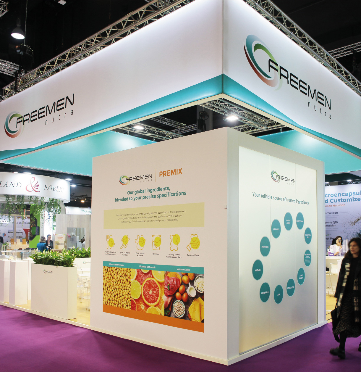 Freemen Nutra, Vitafoods, CPHI, FI Europe - 2022 – 2025 